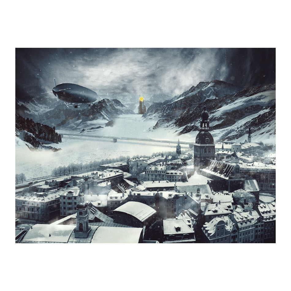 Fototapet vlies - Iarna in Riga - 400 x 309 cm