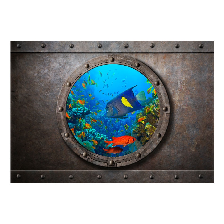 Fototapet vlies - Fereastra submarina - 400 x 280 cm