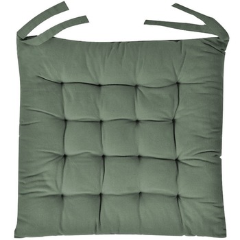 Perna scaun S-Home, design cu patratele, verde, patrata, 38x38 cm Perna scaun S-Home, design cu patratele, verde, patrata, 38x38 cm