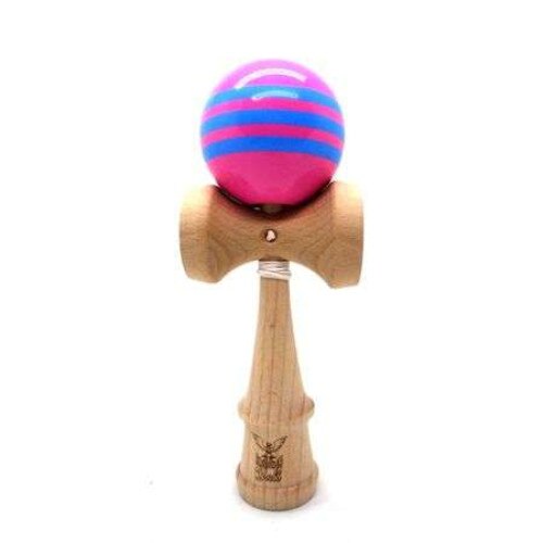 Kendama Ball Originala Roz Cu 3 Dungi Bleu