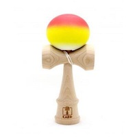 Kendama Karo Grip F3 Cusion Fade Lemn Fag Rosu Galben/Alb