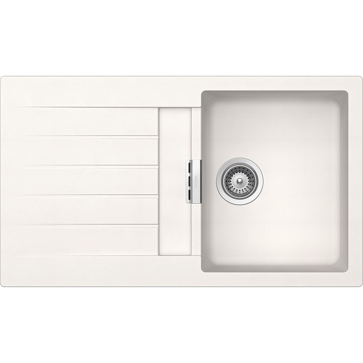 Chiuveta granit Schock Signus D-100 Polaris, 860 x 500 mm, adancime cuva 195 mm, reversibila, montare pe blat
