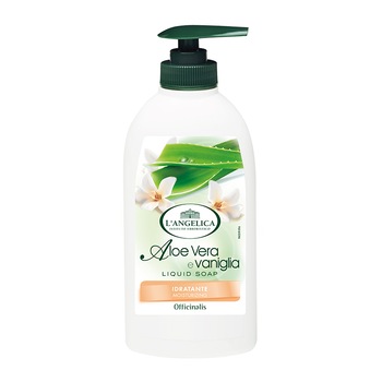 Sapun lichid L’Angelica Officinalis, Aloe Vera si Vanilie, 300 ml Sapun lichid L’Angelica Officinalis, Aloe Vera si Vanilie, 300 ml