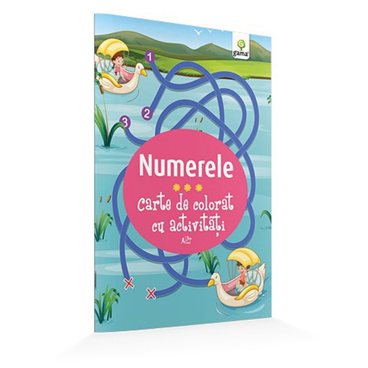 Numerele - Carte De Colorat Cu Activitati 3 Ani+