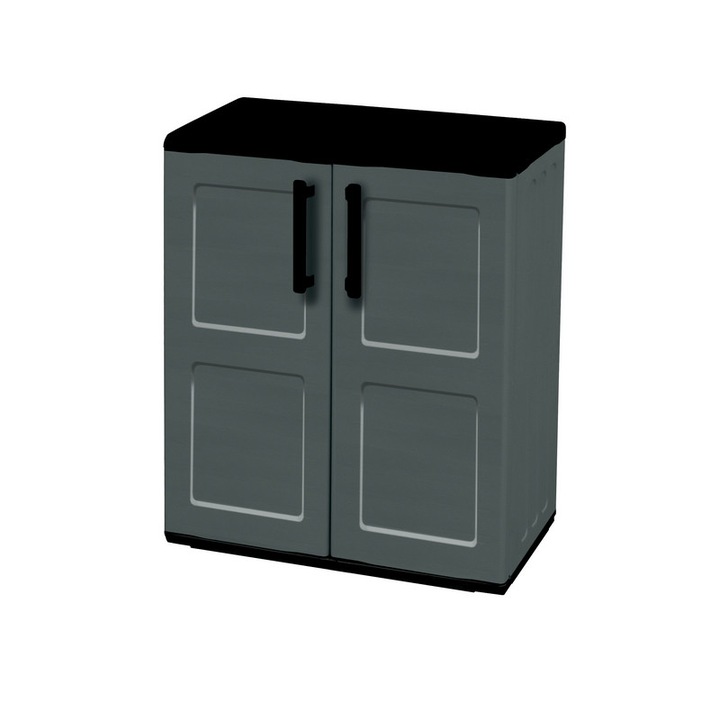 Пластмасов шкаф ArtPlast Free ниска височина, стоманени панти и регулируеми рафтове 680x370x840