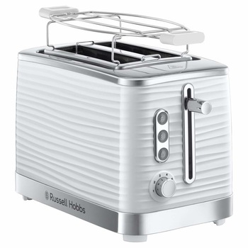 Prajitor de paine Russell Hobbs Inspire White 24370-56, 1050 W, 2 felii, Alb/Crom Prajitor de paine Russell Hobbs Inspire White 24370-56, 1050 W, 2 felii, Alb/Crom
