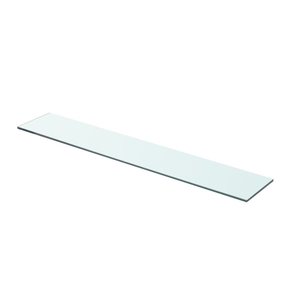 Raft suspendat din sticla, vidaXL, Transparent, 70 x 12 cm
