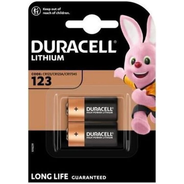 Duracell Ultra Lithium CR123 elem 2 darab