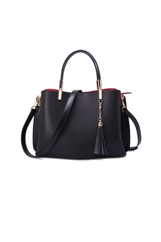 C'iel, Geanta de piele cu bareta pentru umar Eloi, Negru C'iel, Geanta de piele cu bareta pentru umar Eloi, Negru