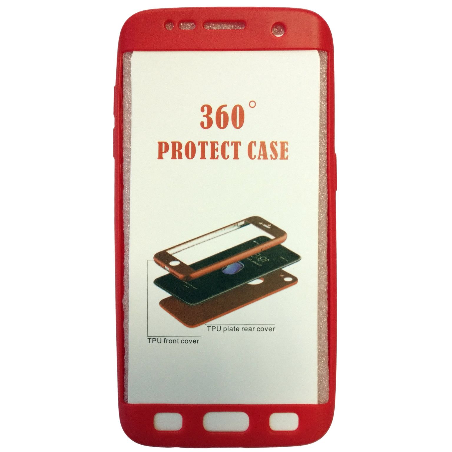Husa Samsung Galaxy S7 Edge Deluxe Flippy Full Silicone Rosu