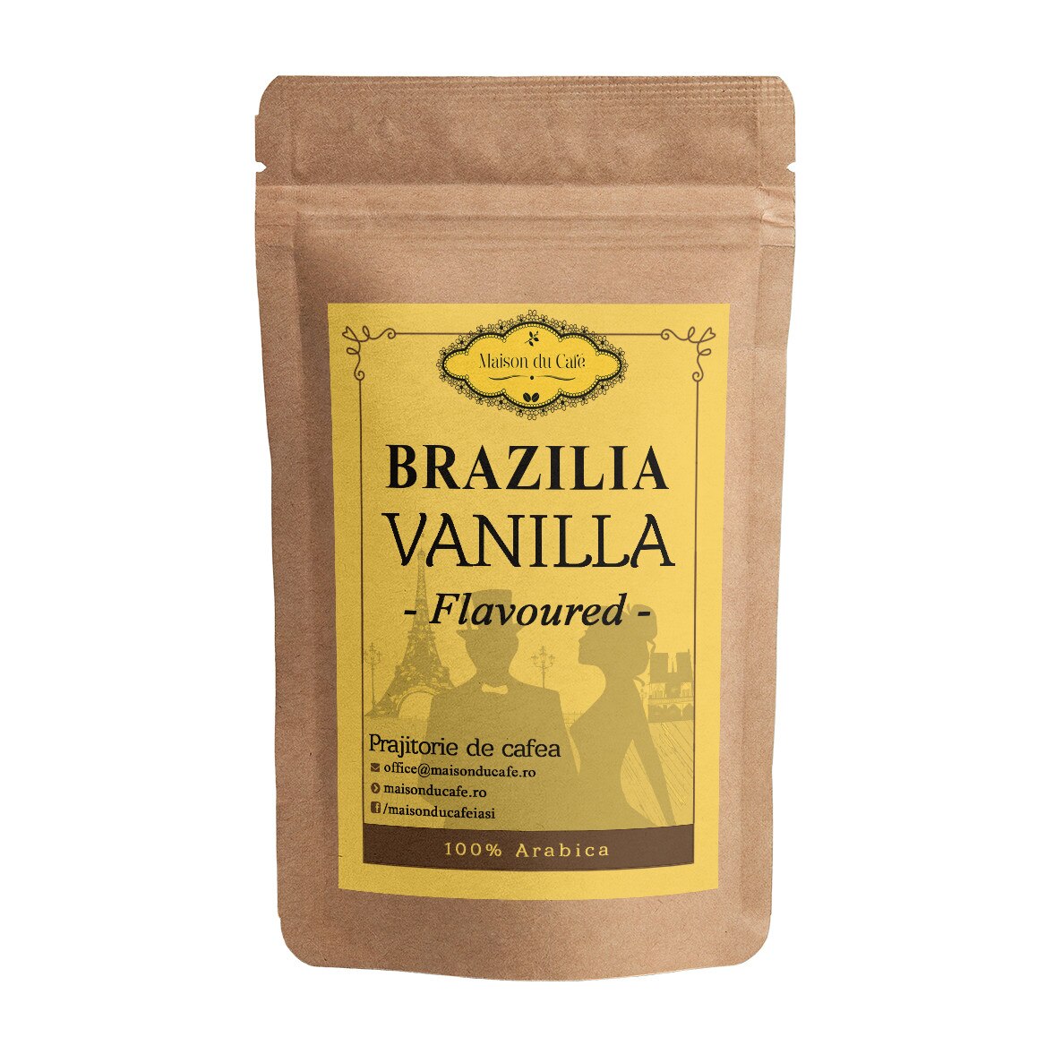 Cafea boabe Brazilia Vanilla 100 % Arabica 750 g