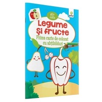 Legume Si Fructe - Prima Carte De Colorat Cu Abtibilduri 2 Ani+
