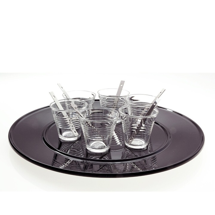 Pahar apa si suc transparent "VIP", din cristal, 190 ml