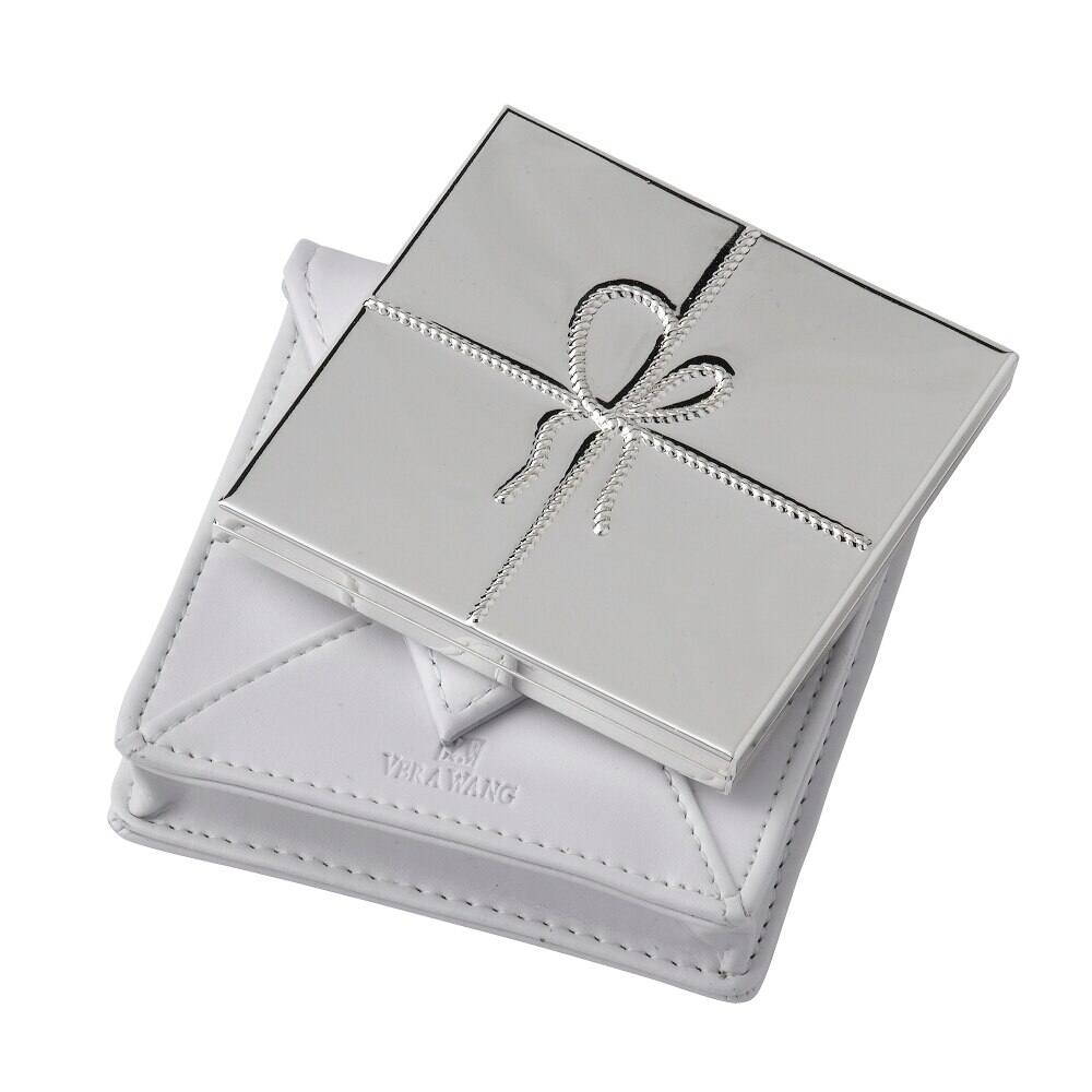 Oglinda de poseta argintata 