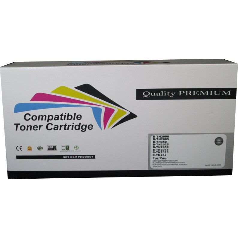 Cartus Toner Compatibil Premium Quality, BROTHER TN2000/ BROTHER TN2005/ BROTHER TN2025/ BROTHER TN2075/ BROTHER TN350/ TOSHIBA T-140F/ XEROX DOCUPRINT 203A/ XEROX 204A