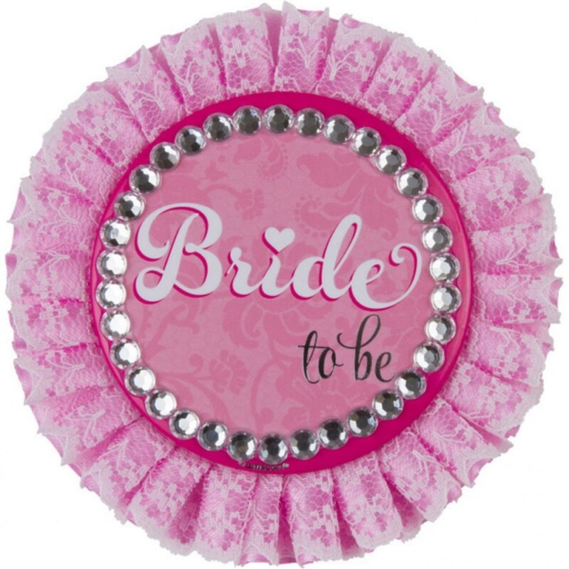 Insigna deluxe pentru petrecerea de burlacite, Bride to be - Amscan 9900241