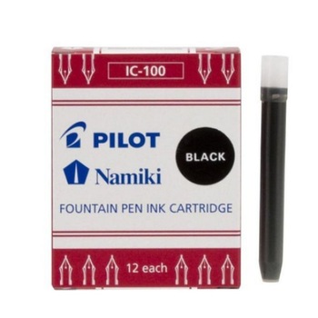 Rezerva pentru stilouri Pilot, negru, 12 bucati/set Rezerva pentru stilouri Pilot, negru, 12 bucati/set