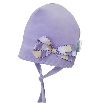 Caciula Mic Pitic C138NN din catifea cu fundita lila, lila, 38 cm Caciula Mic Pitic C138NN din catifea cu fundita lila, lila, 38 cm