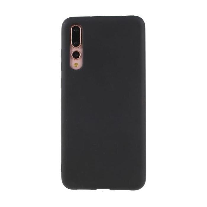 Carcasa Husa silicon compatibila cu Huawei P20 Pro, Huawei P20 Plus Protectie, silicon, Matt Black , Antisoc - Viceversa