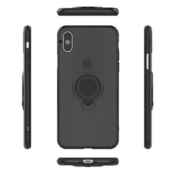 Husa Apple iPhone 7 Flippy Deluxe Armor Ring cu inel magnetic Negru Husa Apple iPhone 7 Flippy Deluxe Armor Ring cu inel magnetic Negru