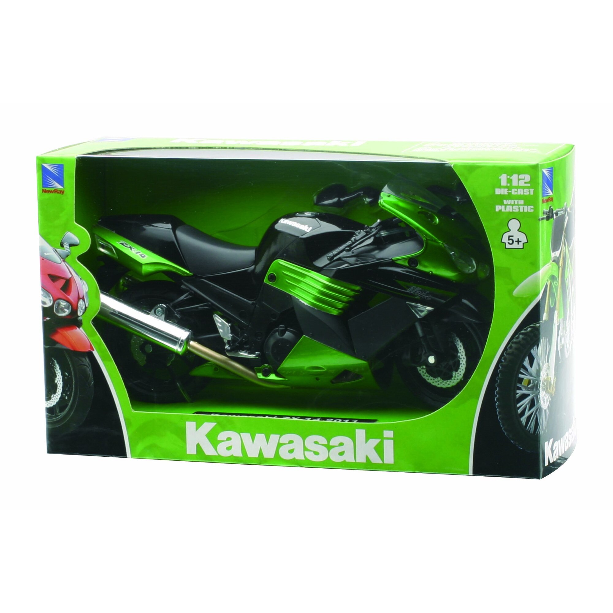 Motocicleta diecast curse Kawasaki ZX-14 2011, 1:12 - eMAG.ro