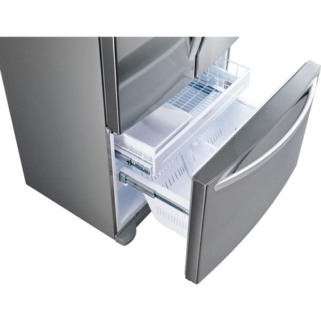 Side by side LG GMB714PZXV, 499 L, Clasa A+, No Frost, No Frost, Compresor Inverter linear, H 177.1 cm, Inox
