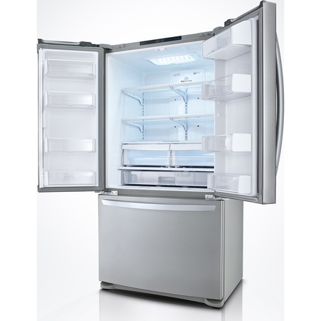 Side by side LG GMB714PZXV, 499 L, Clasa A+, No Frost, No Frost, Compresor Inverter linear, H 177.1 cm, Inox