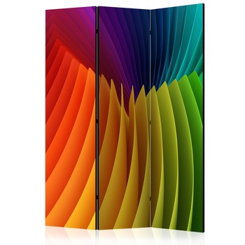 Paravan din 3 parti - Rainbow Wave - 135x172cm Paravan din 3 parti - Rainbow Wave - 135x172cm