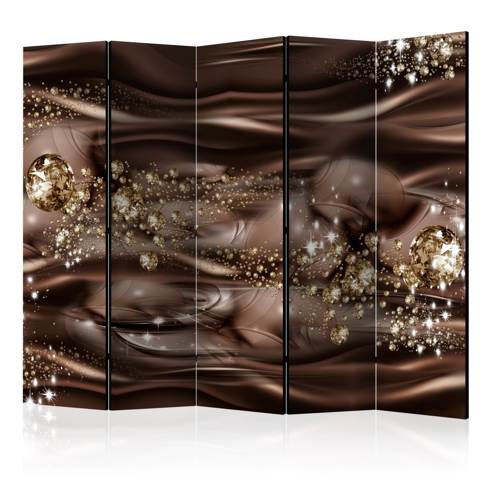 Paravan din 5 parti - Chocolate River II - 225x172cm