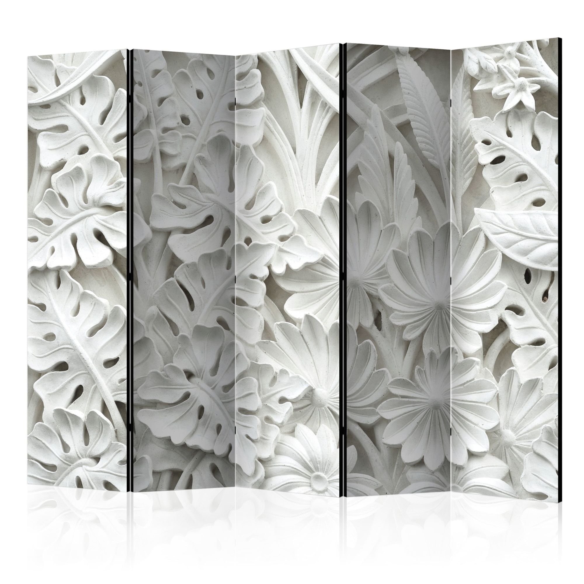 Paravan din 5 parti - Alabaster Garden II - 225x172cm