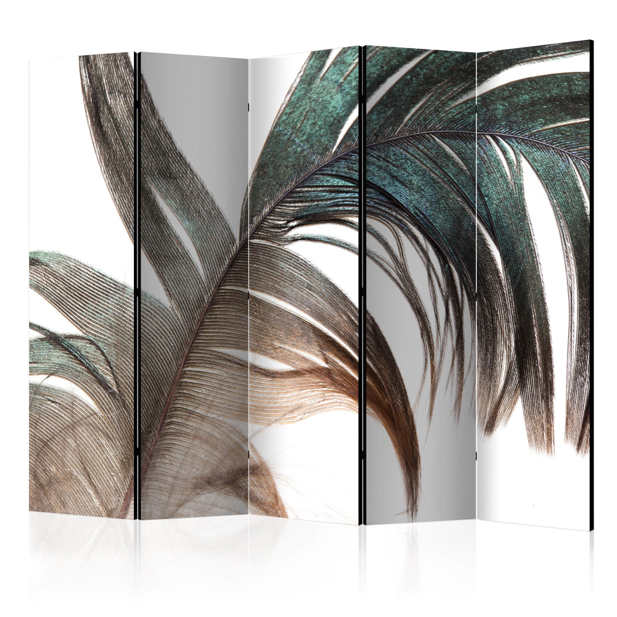 Paravan din 5 parti - Beautiful Feather II - 225x172cm