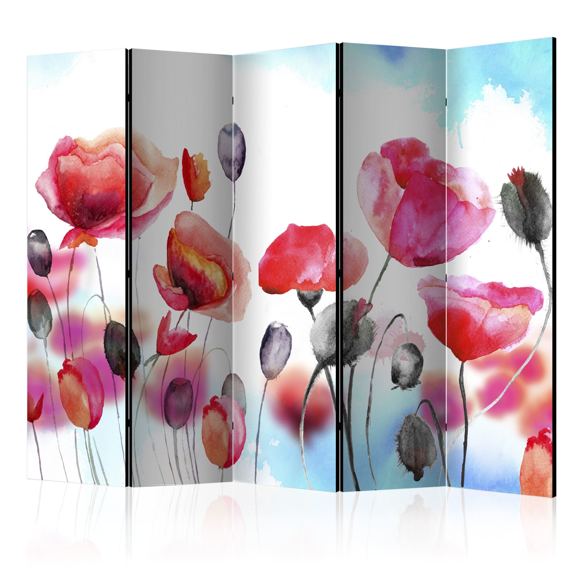 Paravan din 5 parti - Swaying with the Wind II - 225x172cm