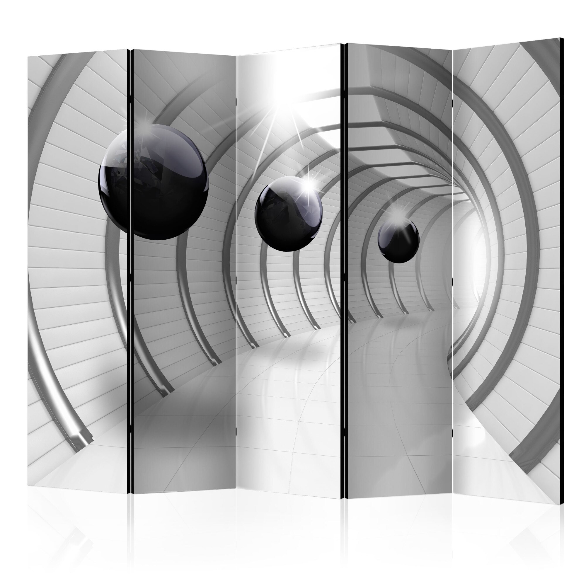 Paravan din 5 parti - Futuristic Tunnel II - 225x172cm