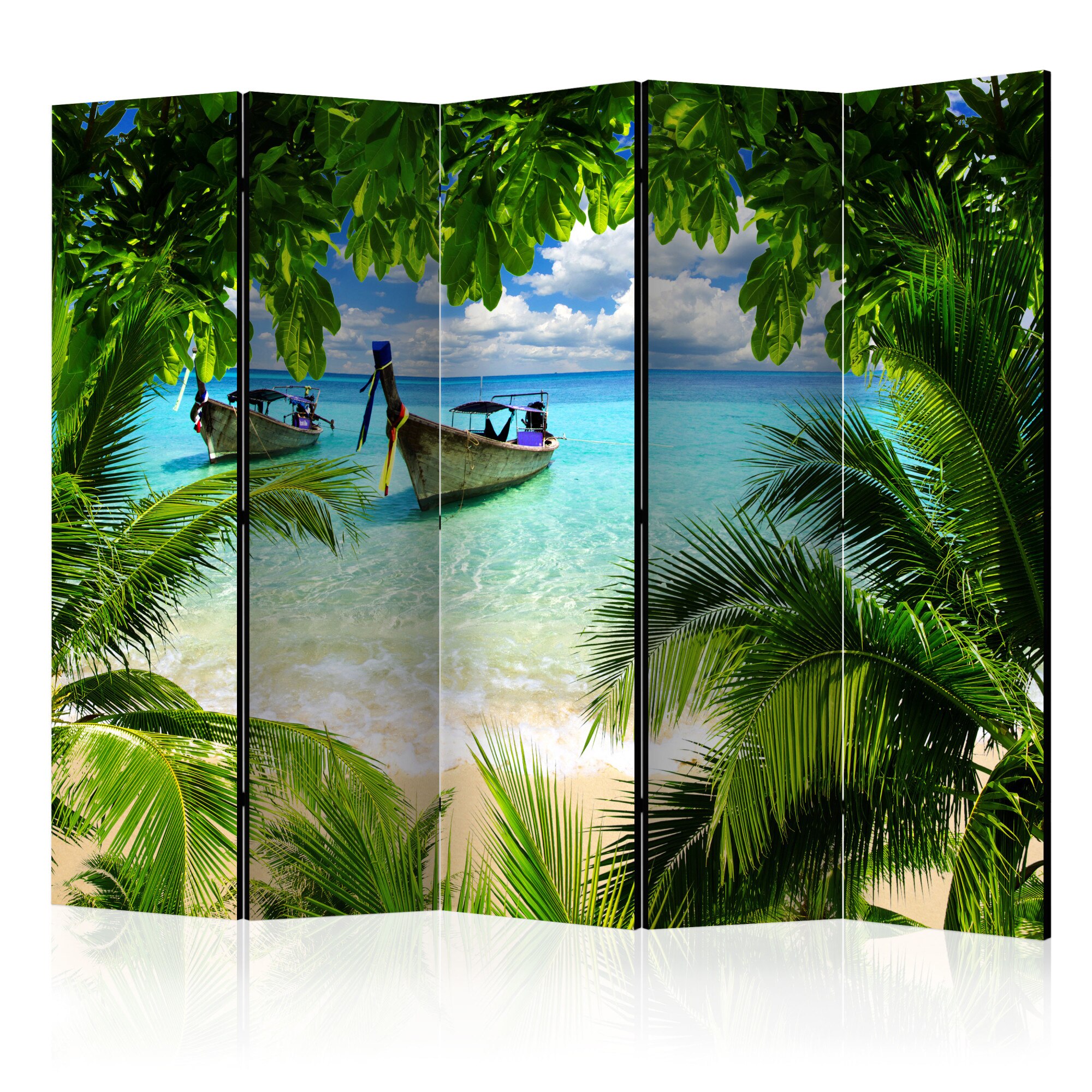 Paravan din 5 parti - Tropical Paradise II - 225x172cm