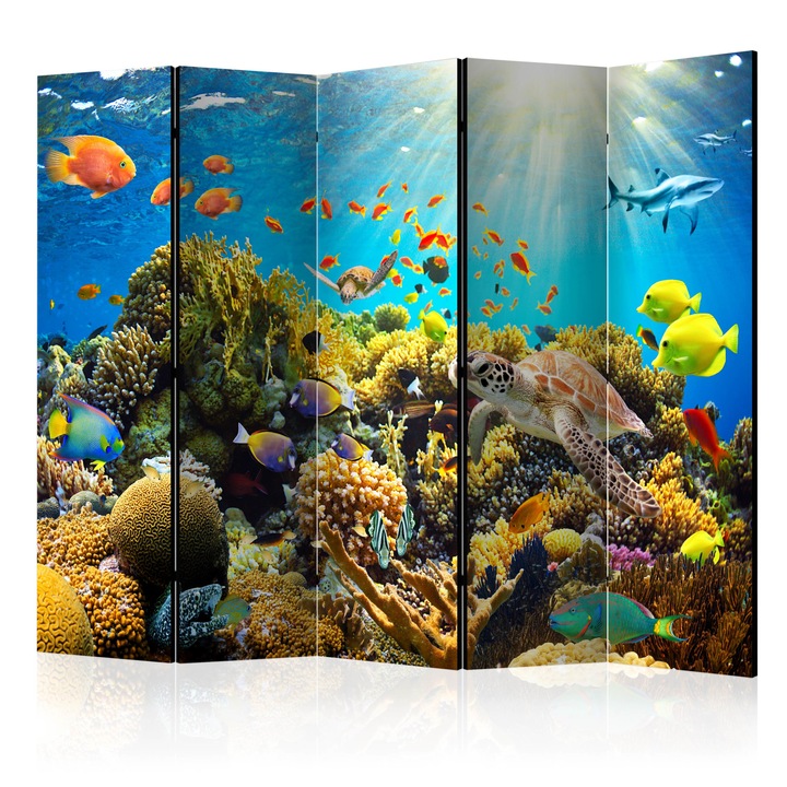 Paraván Artgeist Underwater Land II 5 részes, 225 x 172 cm