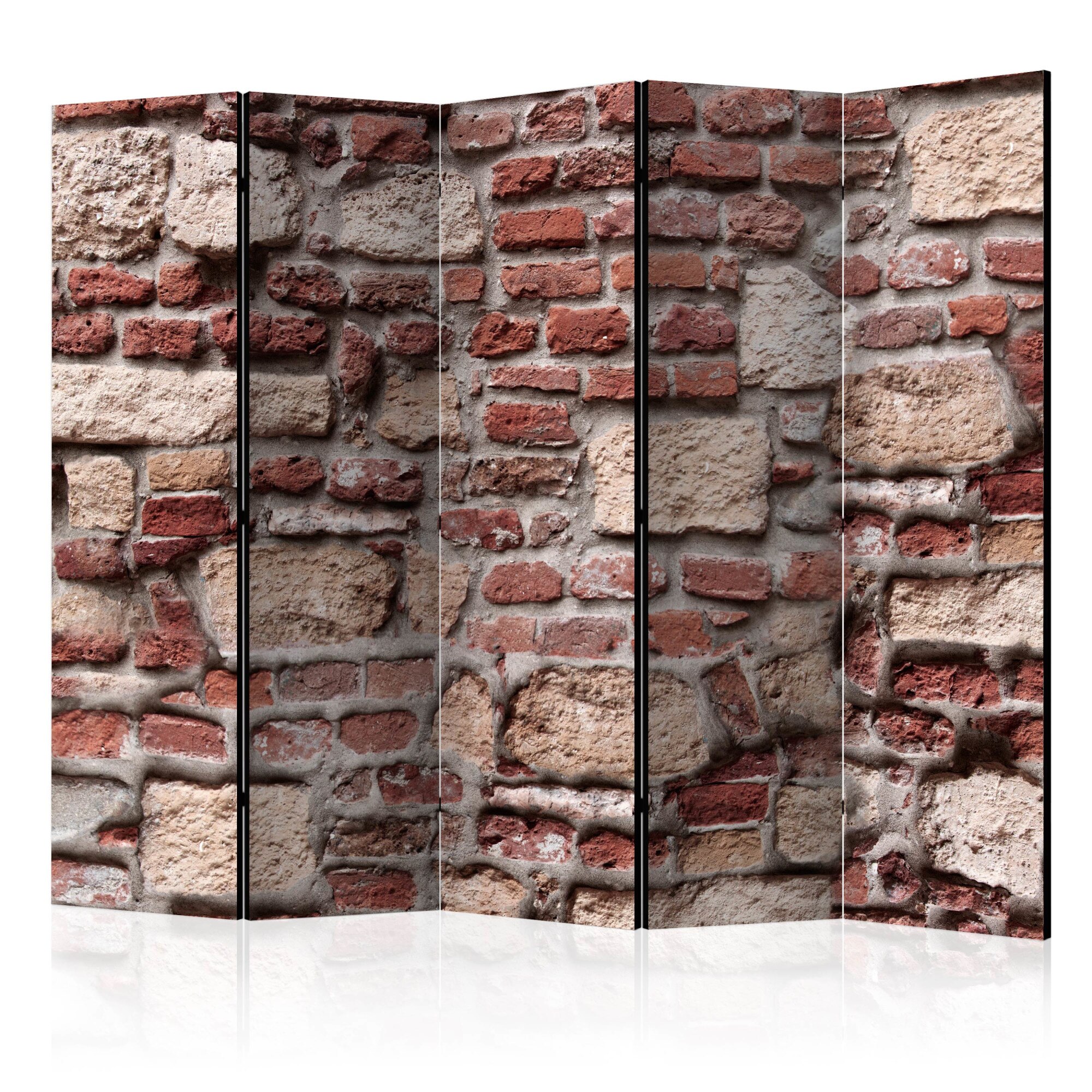 Paravan din 5 parti - Vintage Wall II - 225x172cm