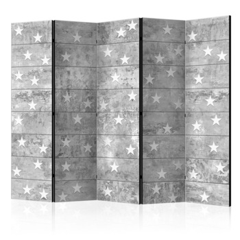 Paravan din 5 parti - Stars on Concrete II - 225x172cm Paravan din 5 parti - Stars on Concrete II - 225x172cm