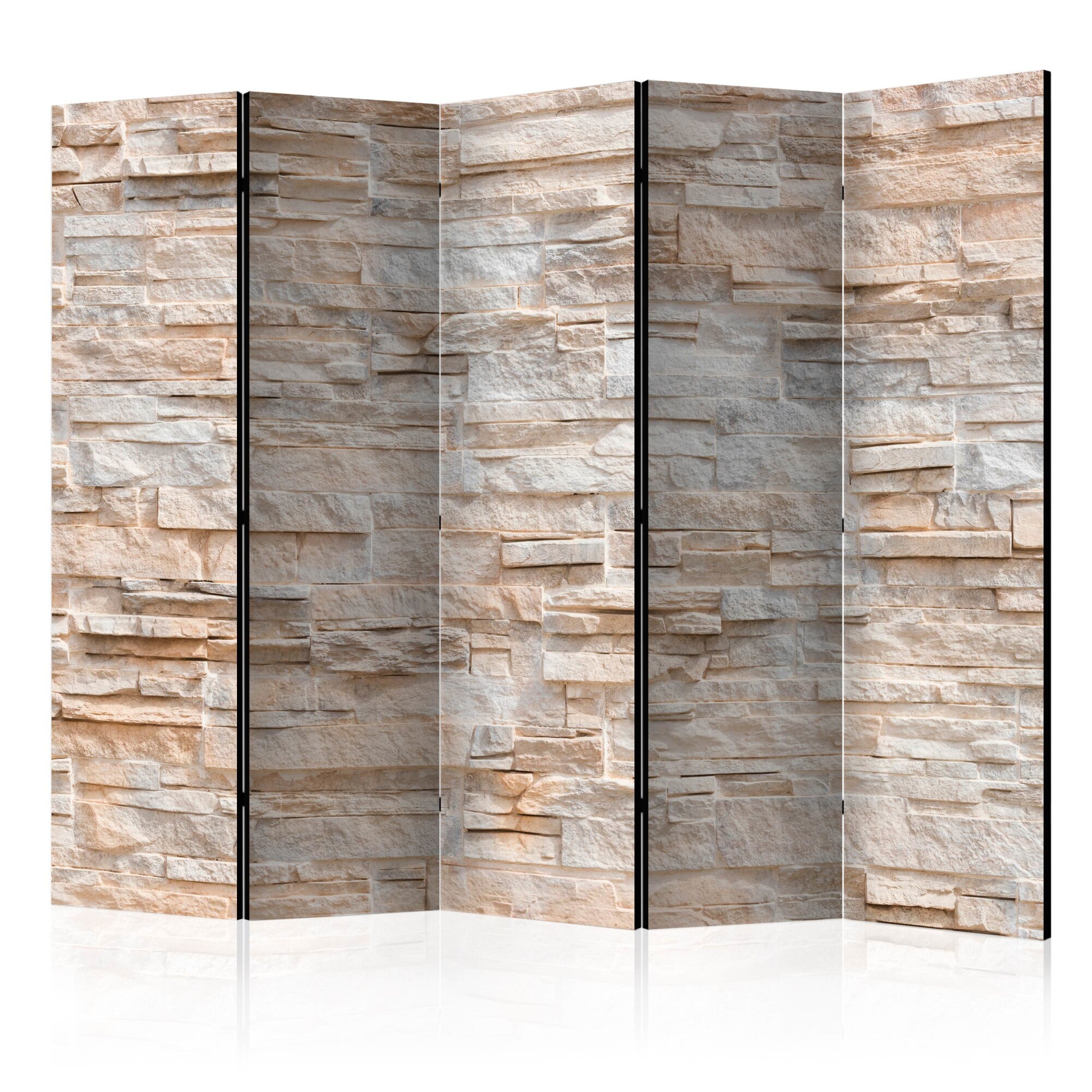 Paravan din 5 parti - Stony Gracefulness II - 225x172cm