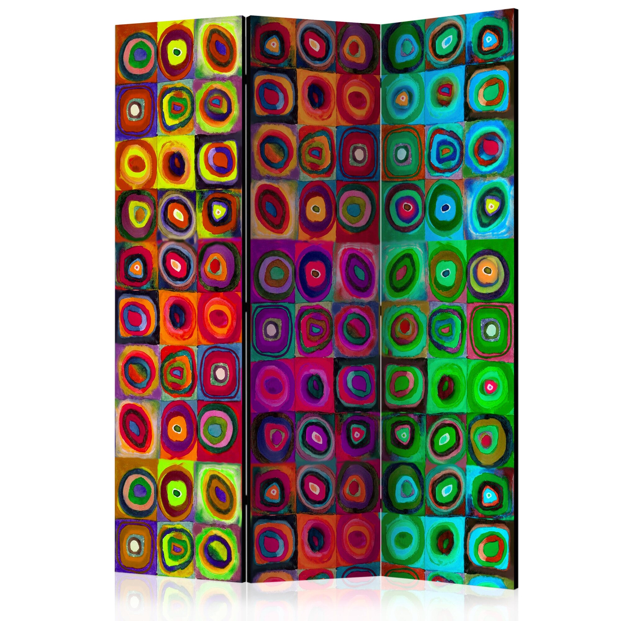 Paravan din 3 parti - Colorful Abstract Art - 135x172cm