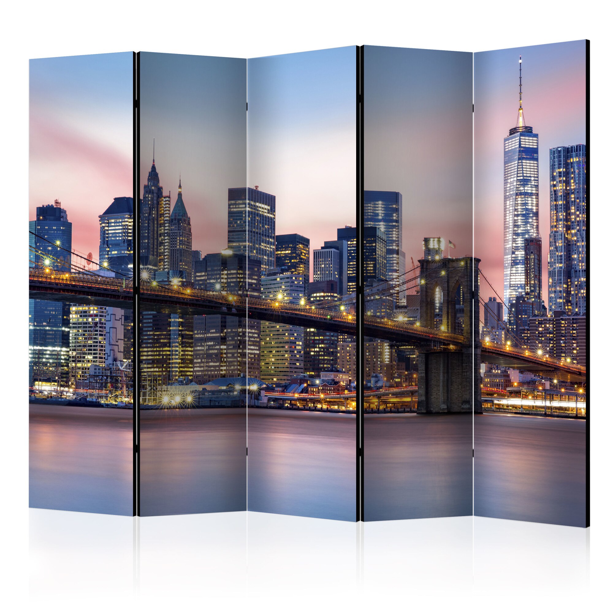 Paravan din 5 parti - City of Dreams II - 225x172cm