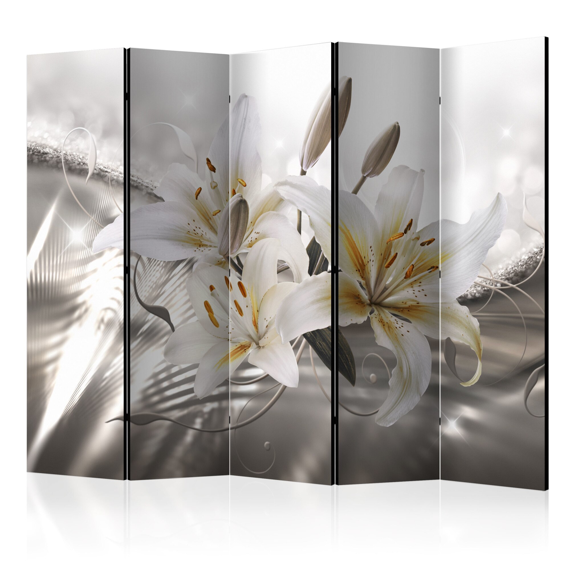 Paravan din 5 parti - Crystalline Beauty II - 225x172cm