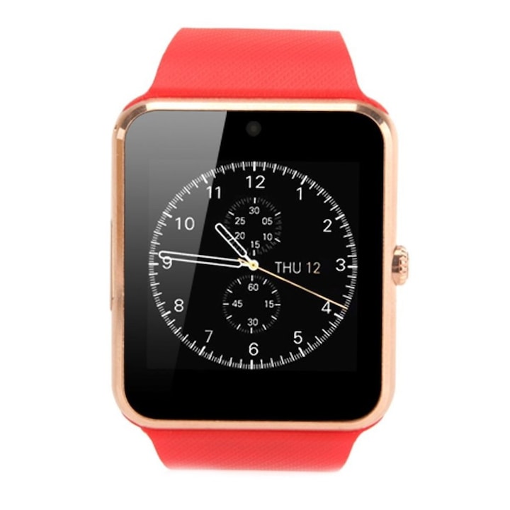 Smartwatch U-Watch GT08 Bluetooth Red SIM-kompatibilis, MicroSD