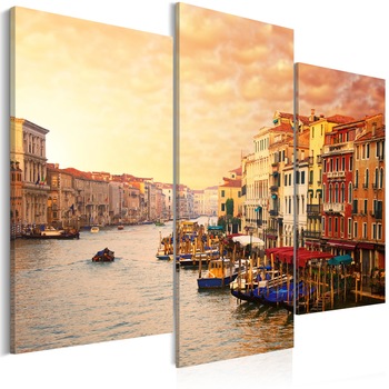 Tablou canvas 3 piese - Frumusetea Venetiei - 120x100 cm Tablou canvas 3 piese - Frumusetea Venetiei - 120x100 cm