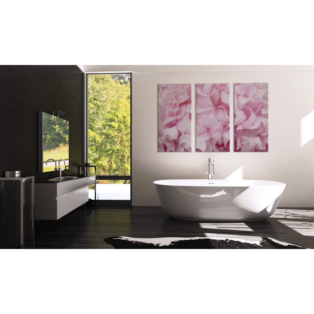 Tablou canvas 3 piese - Azalea In roz - 60x40 cm
