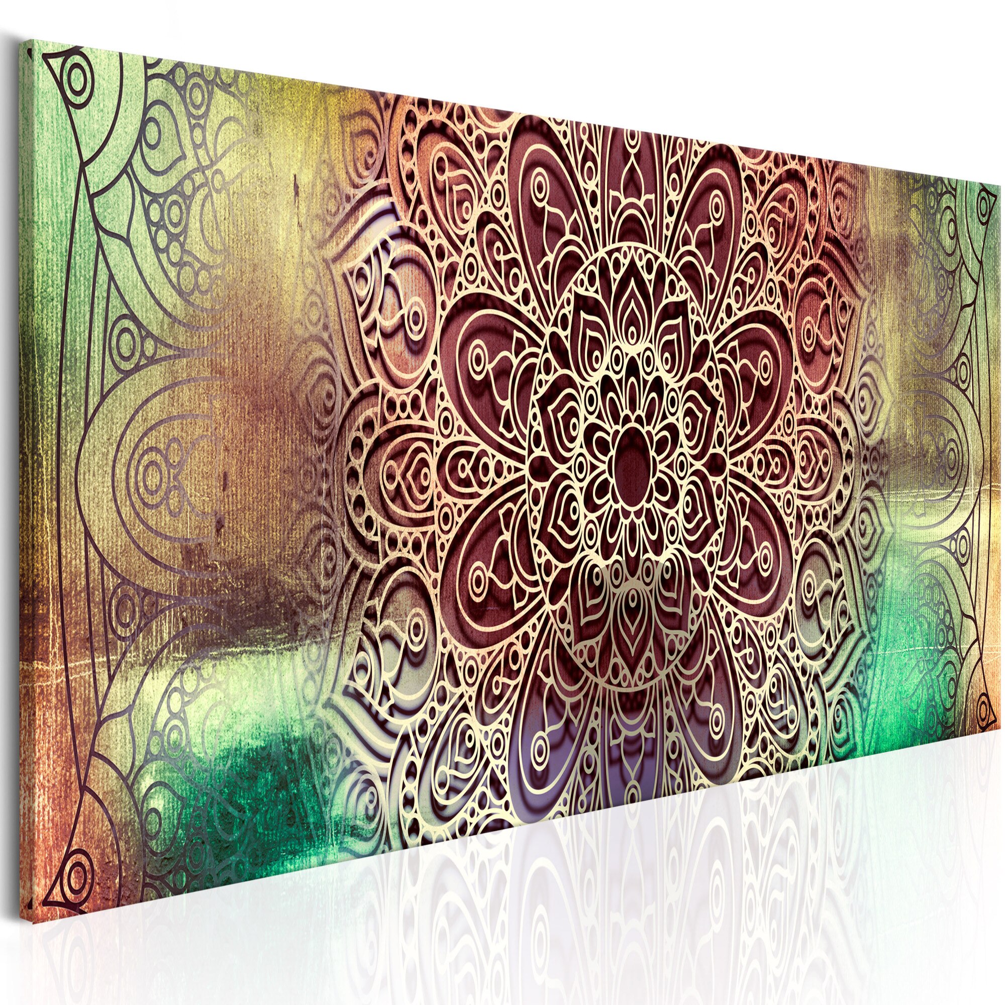 Tablou canvas - Mandala colorata - 135x45 cm