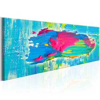 Tablou canvas - Insula Blue - 120x40 cm Tablou canvas - Insula Blue - 120x40 cm