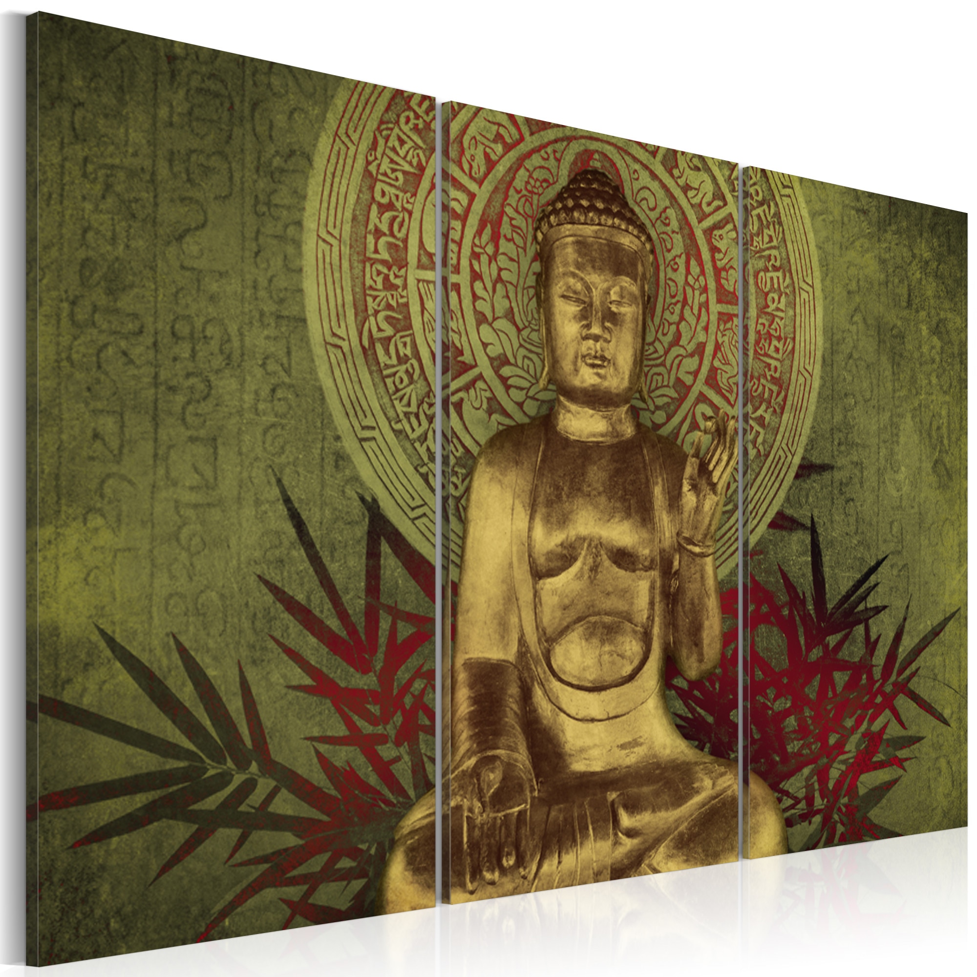 Tablou canvas 3 piese - Sfantul Buddha - 120x80 cm
