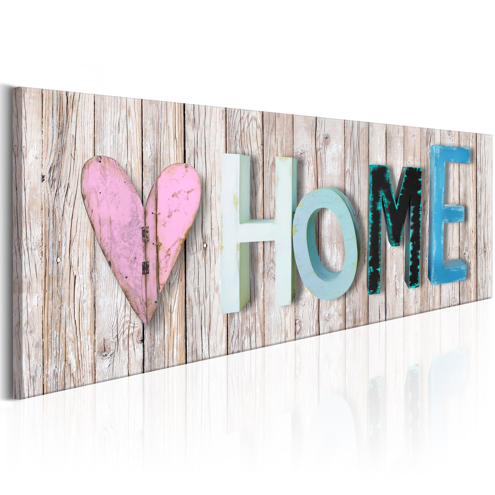 Tablou canvas - Cabana colorata - 120x40 cm