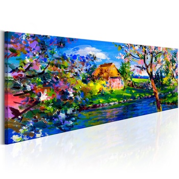Tablou canvas - Charmul de primavara - 120x40 cm Tablou canvas - Charmul de primavara - 120x40 cm