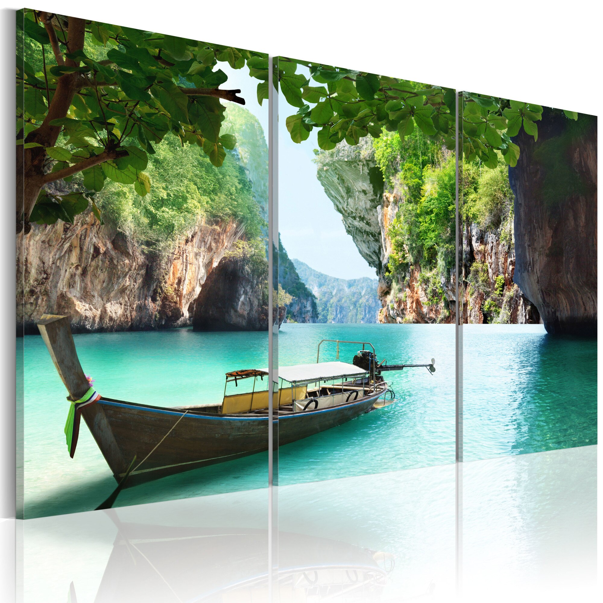 Tablou canvas 3 piese - Calatorie solitara - 60x40 cm